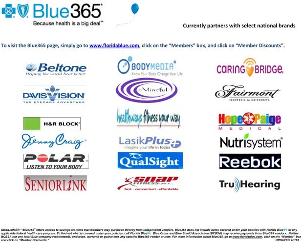 Blue65 Discount Program